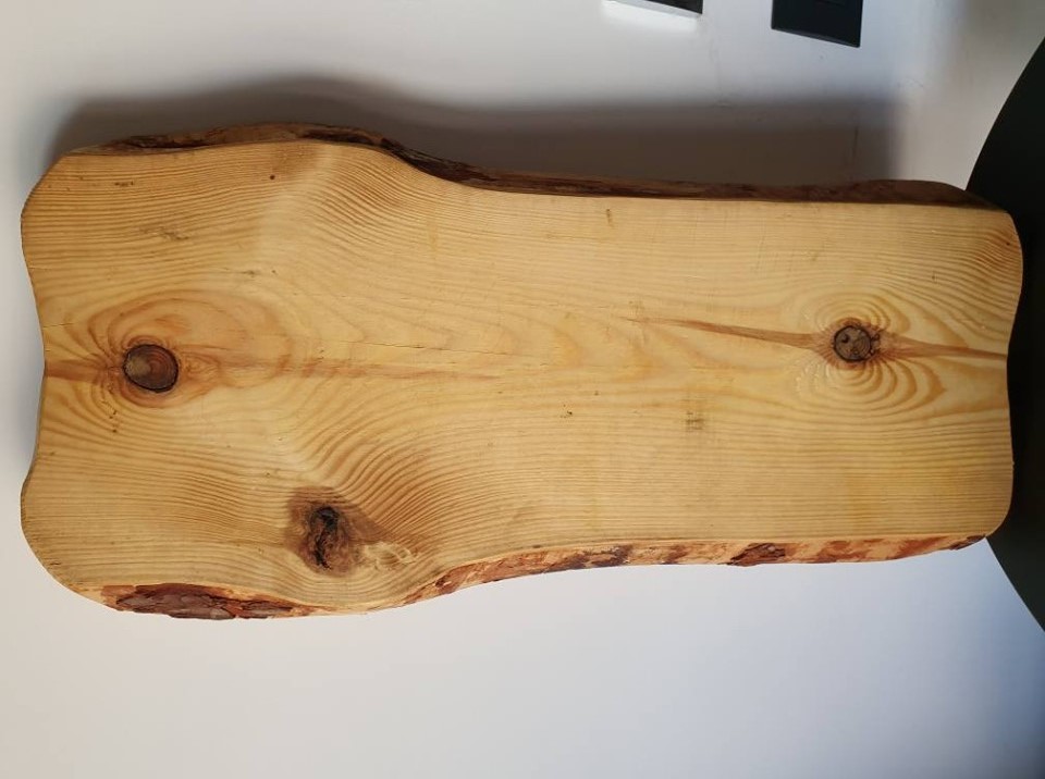 Tagliere artigianale in legno da presentazione 25x70 cm - Roma